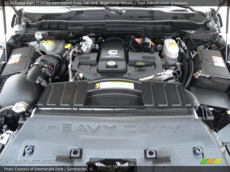 Bright Silver Metallic / Dark Slate/Medium Graystone 2010 Dodge Ram 2500 Big Horn Edition Crew Cab 4x4