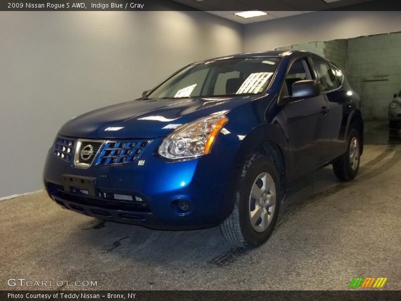 Indigo Blue / Gray 2009 Nissan Rogue S AWD