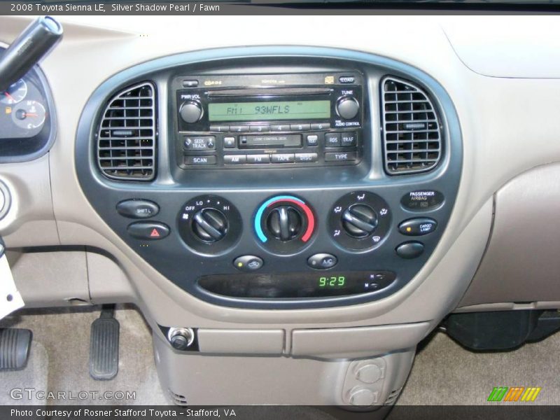 Silver Shadow Pearl / Fawn 2008 Toyota Sienna LE