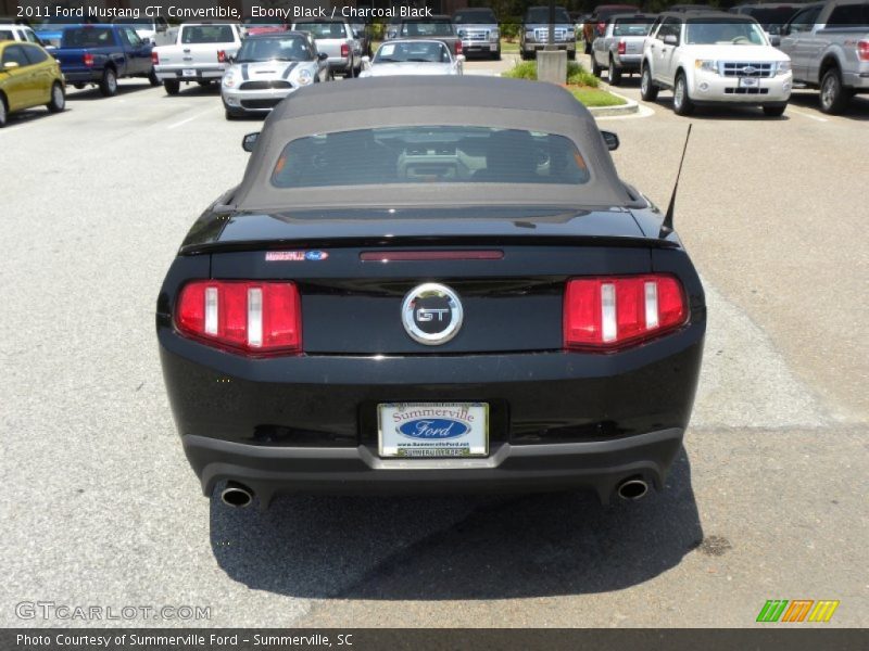 Ebony Black / Charcoal Black 2011 Ford Mustang GT Convertible