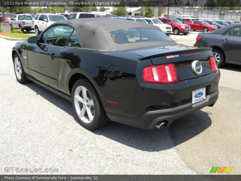 Ebony Black / Charcoal Black 2011 Ford Mustang GT Convertible