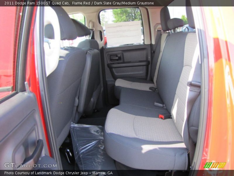 Flame Red / Dark Slate Gray/Medium Graystone 2011 Dodge Ram 1500 ST Quad Cab