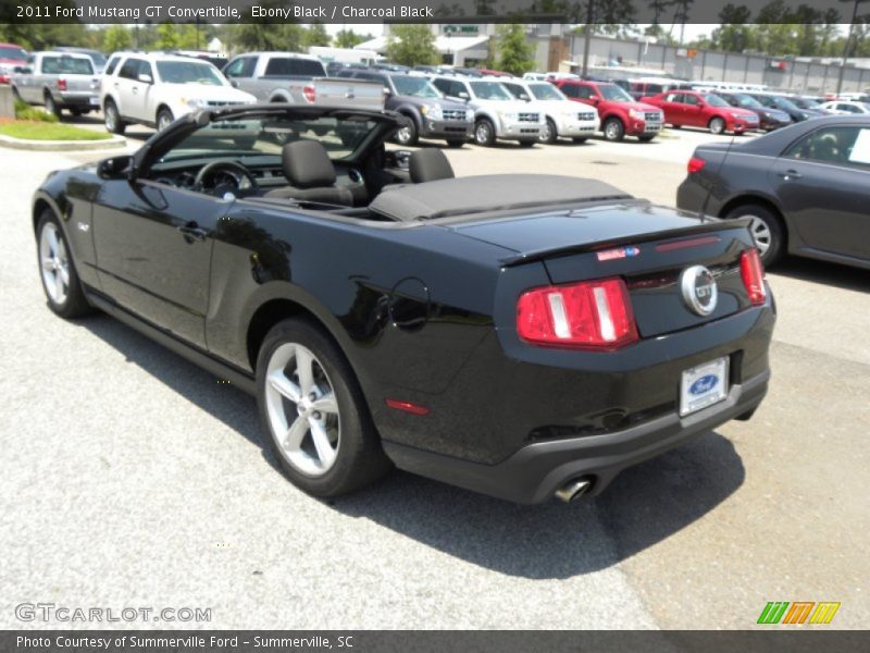 Ebony Black / Charcoal Black 2011 Ford Mustang GT Convertible