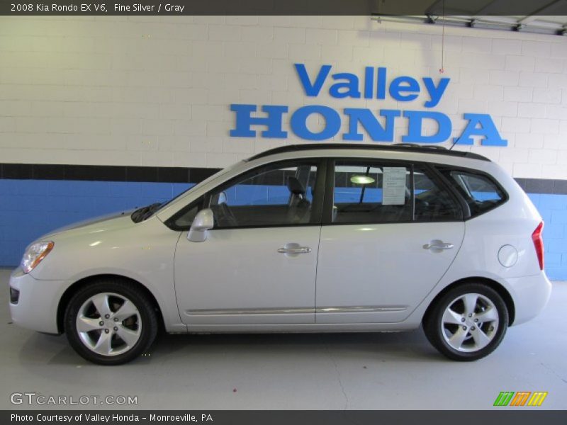 Fine Silver / Gray 2008 Kia Rondo EX V6