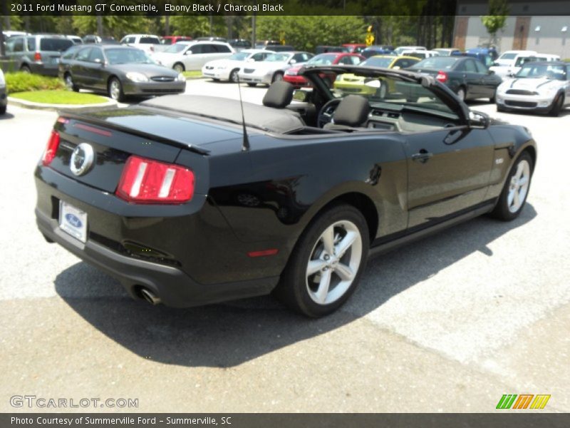 Ebony Black / Charcoal Black 2011 Ford Mustang GT Convertible