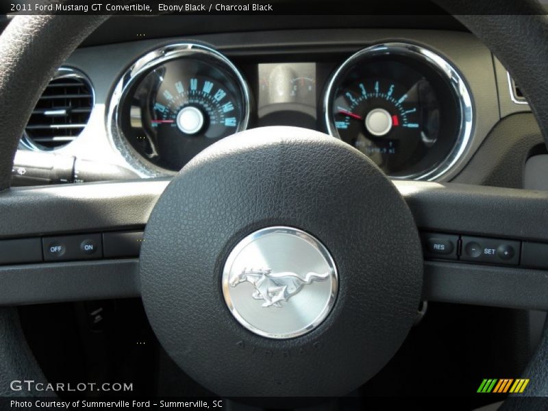 Ebony Black / Charcoal Black 2011 Ford Mustang GT Convertible