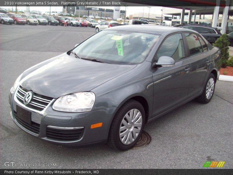 Platinum Grey Metallic / Titan Black 2010 Volkswagen Jetta S Sedan