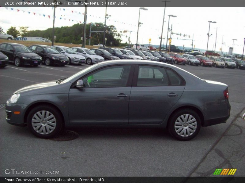 Platinum Grey Metallic / Titan Black 2010 Volkswagen Jetta S Sedan