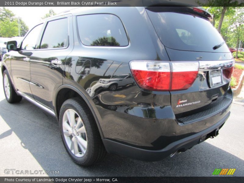 Brilliant Black Crystal Pearl / Black 2011 Dodge Durango Crew