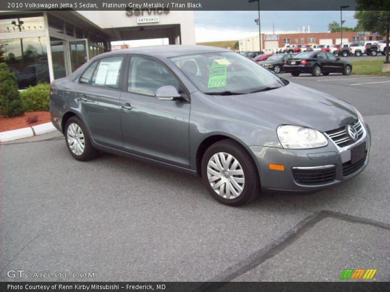 Platinum Grey Metallic / Titan Black 2010 Volkswagen Jetta S Sedan
