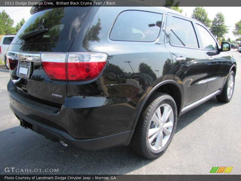 Brilliant Black Crystal Pearl / Black 2011 Dodge Durango Crew