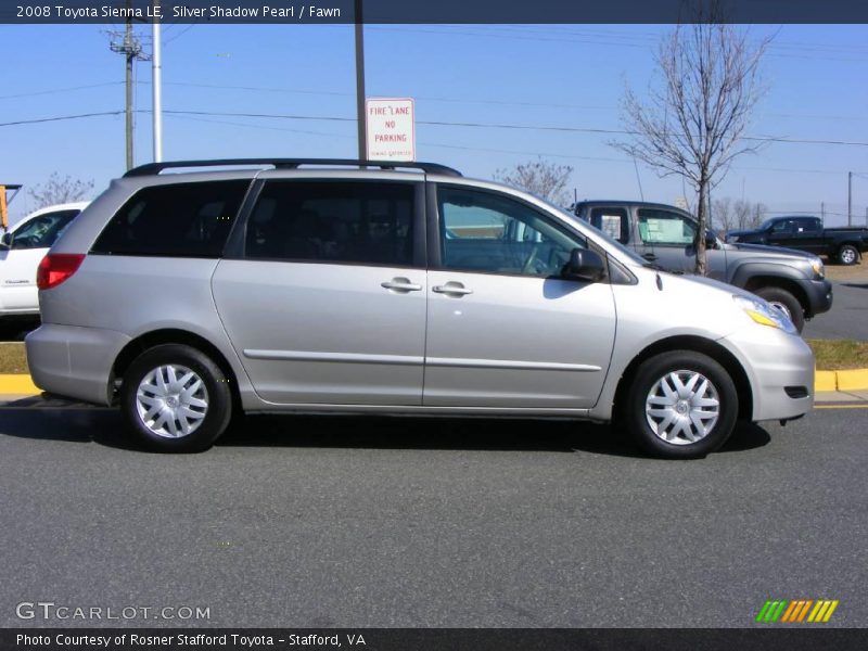 Silver Shadow Pearl / Fawn 2008 Toyota Sienna LE