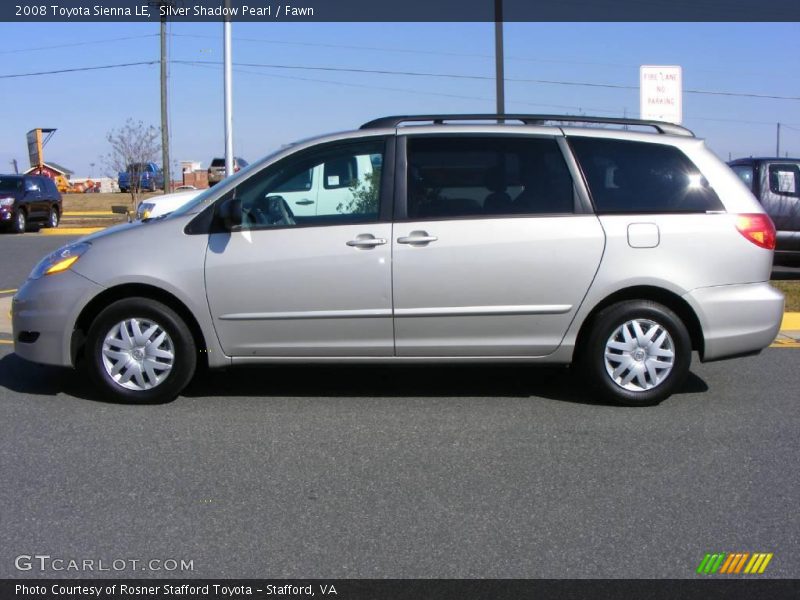 Silver Shadow Pearl / Fawn 2008 Toyota Sienna LE