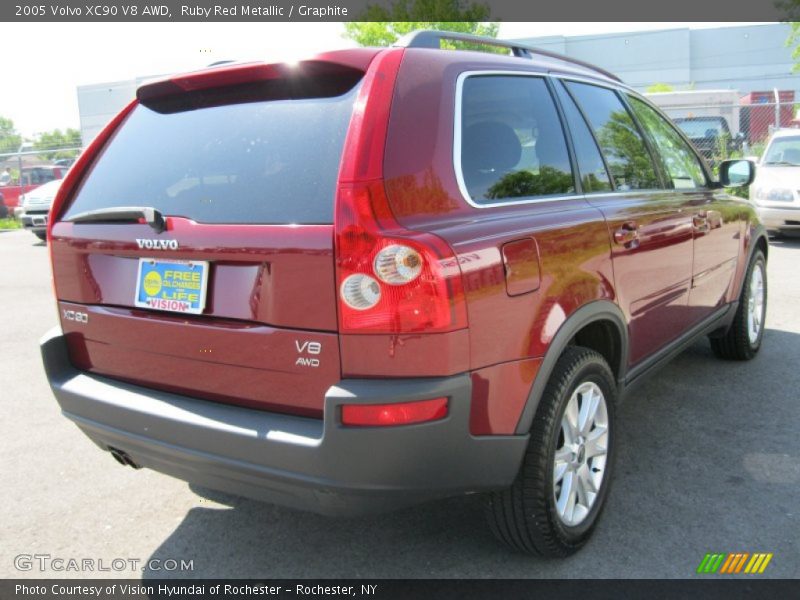 Ruby Red Metallic / Graphite 2005 Volvo XC90 V8 AWD
