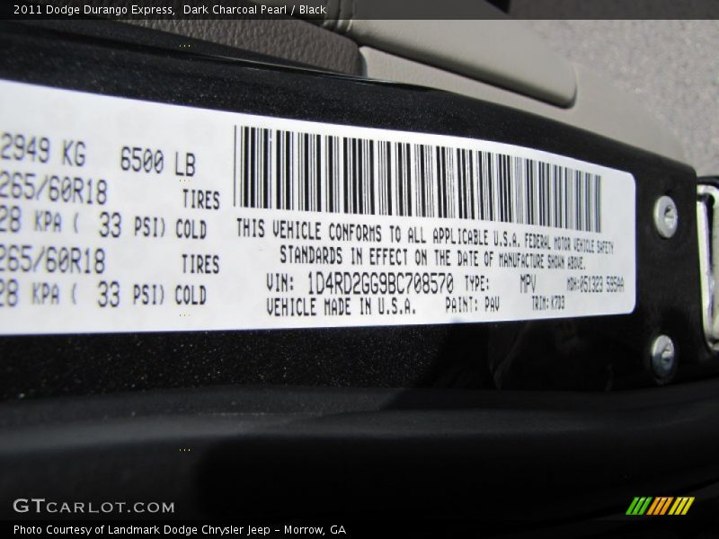 PAV - 2011 Dodge Durango Express