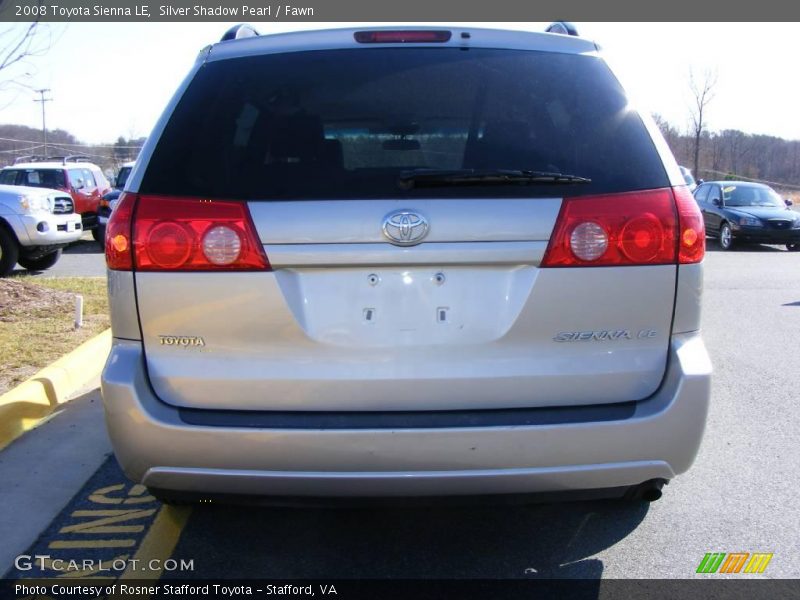 Silver Shadow Pearl / Fawn 2008 Toyota Sienna LE