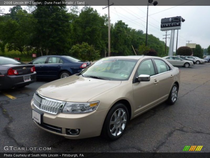 Dune Pearl Metallic / Sand 2008 Lincoln MKZ Sedan