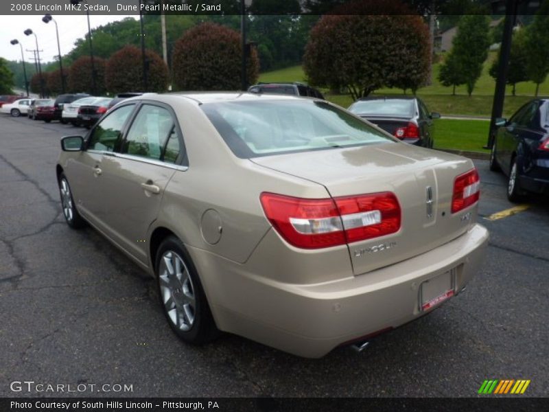 Dune Pearl Metallic / Sand 2008 Lincoln MKZ Sedan