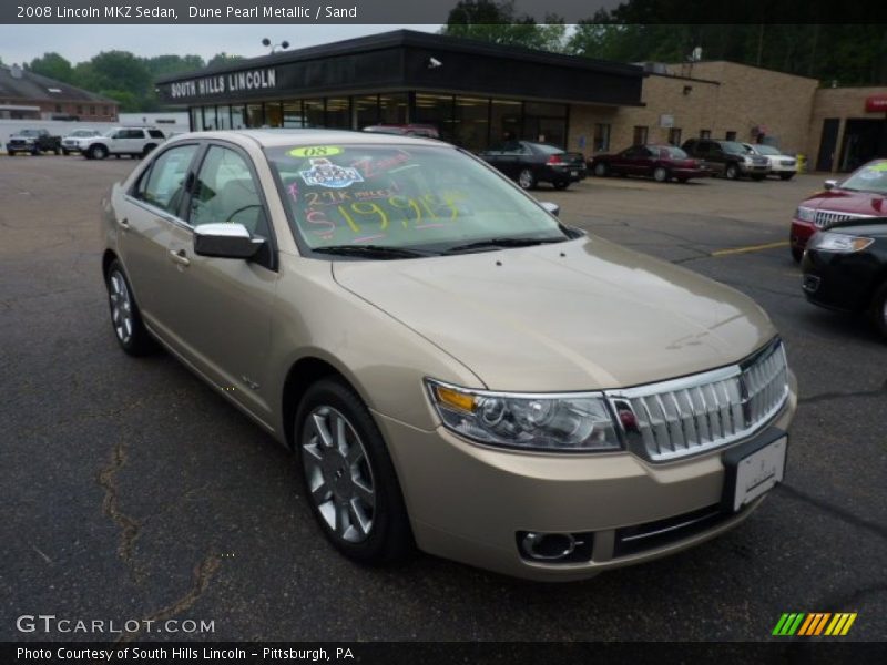 Dune Pearl Metallic / Sand 2008 Lincoln MKZ Sedan