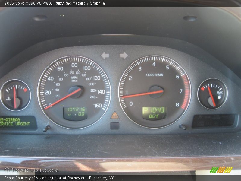 Ruby Red Metallic / Graphite 2005 Volvo XC90 V8 AWD