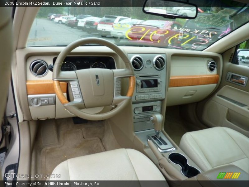 Dune Pearl Metallic / Sand 2008 Lincoln MKZ Sedan