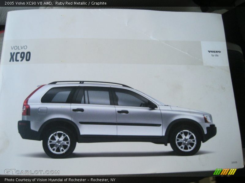 Ruby Red Metallic / Graphite 2005 Volvo XC90 V8 AWD