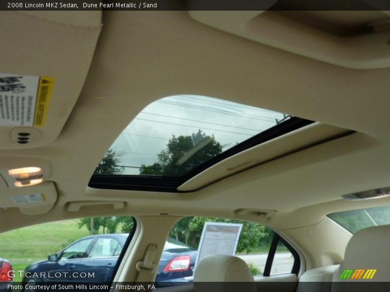 Dune Pearl Metallic / Sand 2008 Lincoln MKZ Sedan