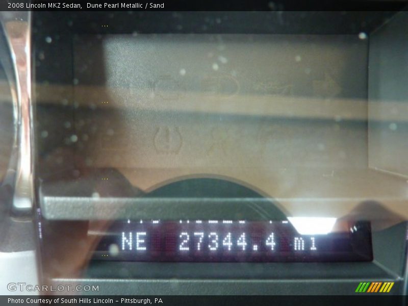 Dune Pearl Metallic / Sand 2008 Lincoln MKZ Sedan