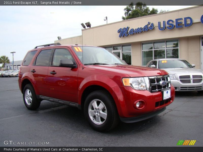 Sangria Red Metallic / Stone 2011 Ford Escape XLT