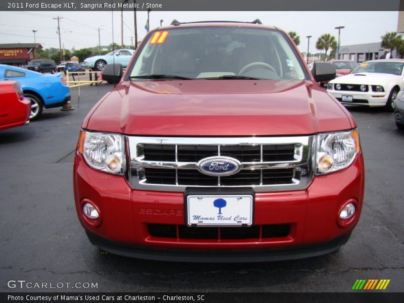 Sangria Red Metallic / Stone 2011 Ford Escape XLT
