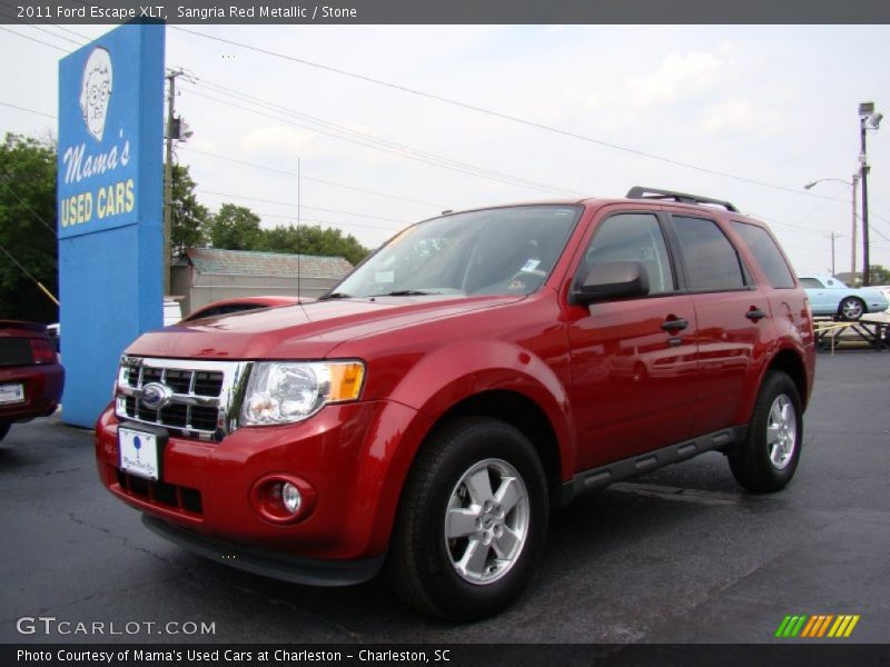 Sangria Red Metallic / Stone 2011 Ford Escape XLT