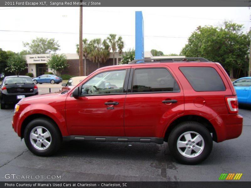 Sangria Red Metallic / Stone 2011 Ford Escape XLT