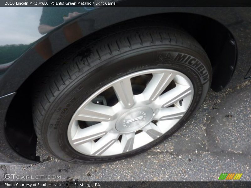 Atlantis Green Metallic / Light Camel 2010 Lincoln MKZ AWD