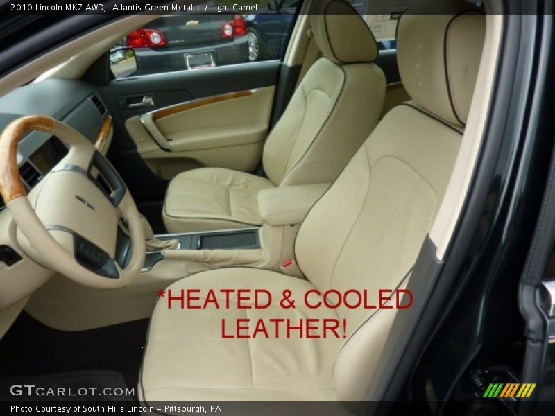 Atlantis Green Metallic / Light Camel 2010 Lincoln MKZ AWD