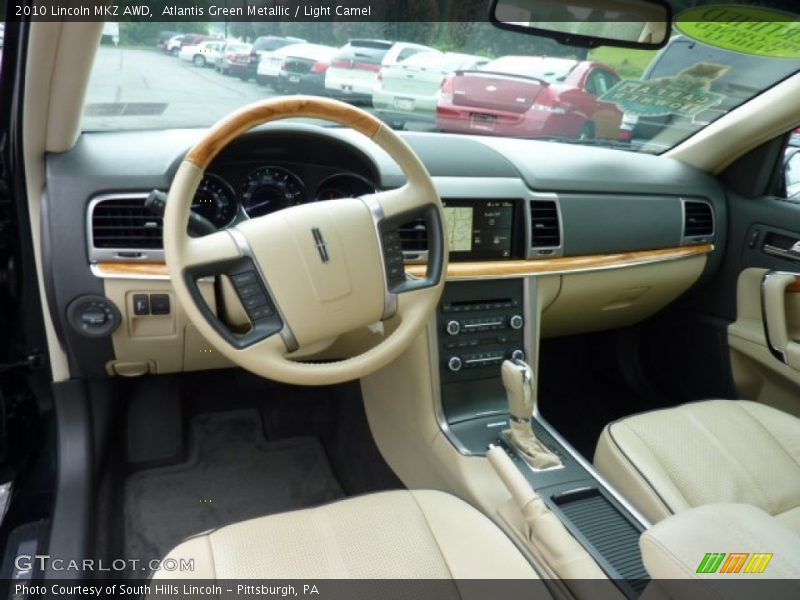 Atlantis Green Metallic / Light Camel 2010 Lincoln MKZ AWD