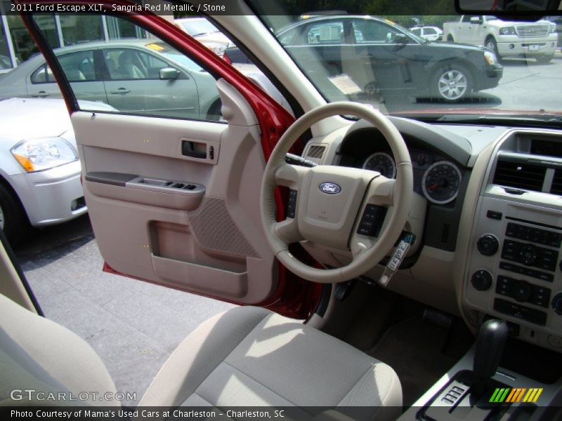 Sangria Red Metallic / Stone 2011 Ford Escape XLT