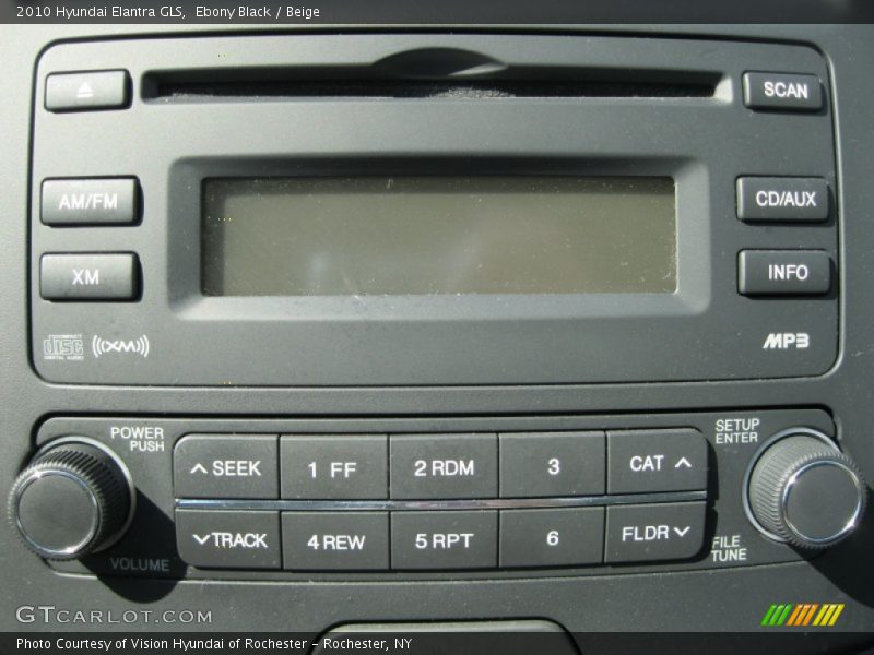 Ebony Black / Beige 2010 Hyundai Elantra GLS