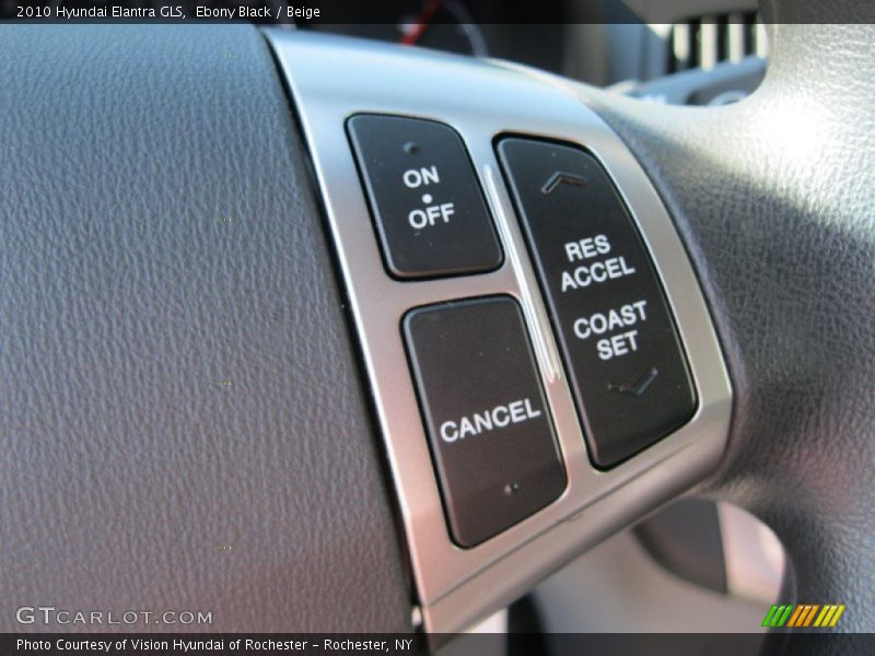 Ebony Black / Beige 2010 Hyundai Elantra GLS