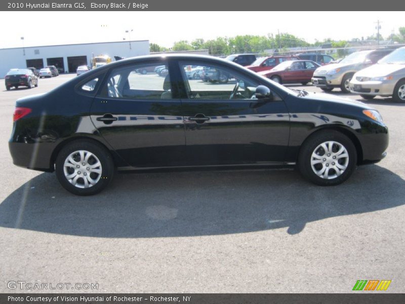 Ebony Black / Beige 2010 Hyundai Elantra GLS