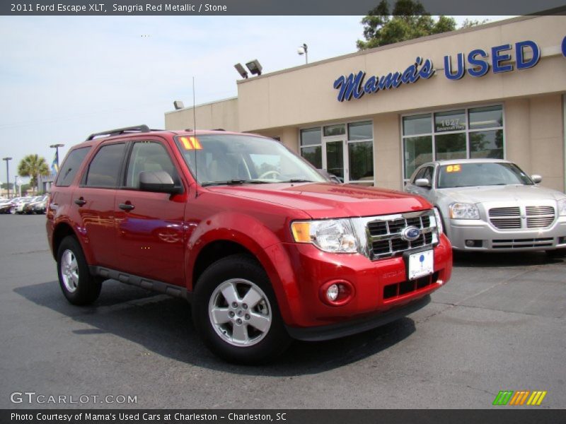 Sangria Red Metallic / Stone 2011 Ford Escape XLT