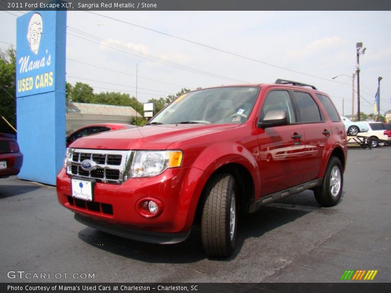 Sangria Red Metallic / Stone 2011 Ford Escape XLT