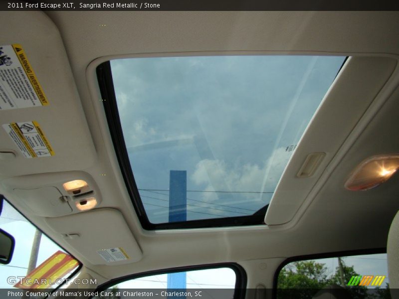 Sangria Red Metallic / Stone 2011 Ford Escape XLT