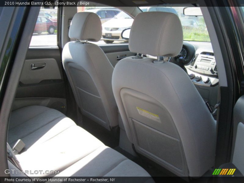 Ebony Black / Beige 2010 Hyundai Elantra GLS