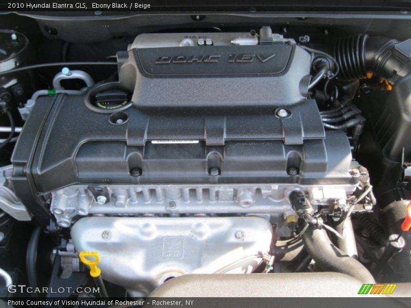 Ebony Black / Beige 2010 Hyundai Elantra GLS