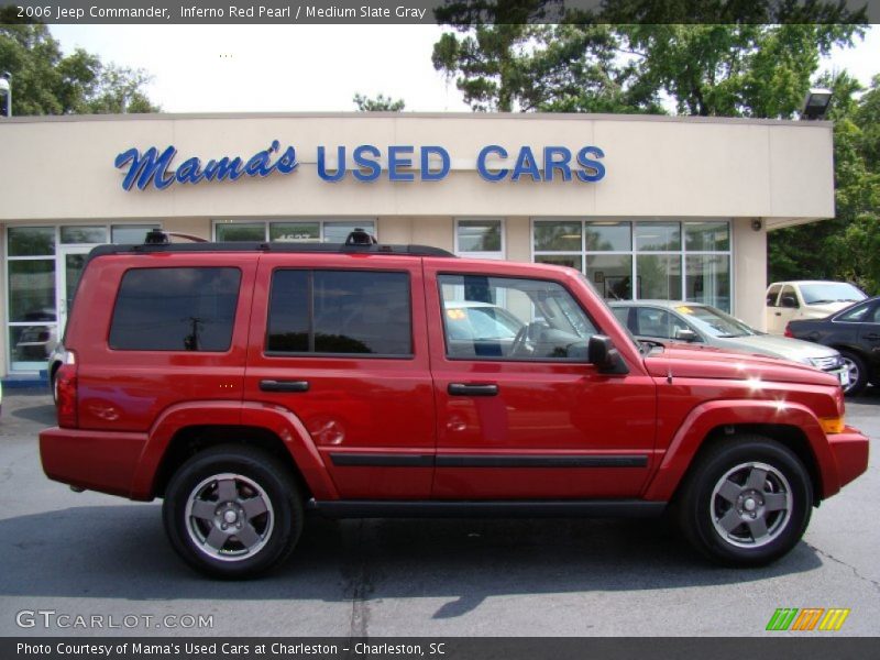 Inferno Red Pearl / Medium Slate Gray 2006 Jeep Commander