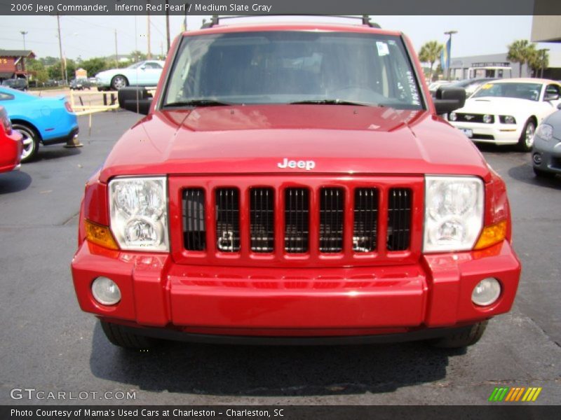 Inferno Red Pearl / Medium Slate Gray 2006 Jeep Commander