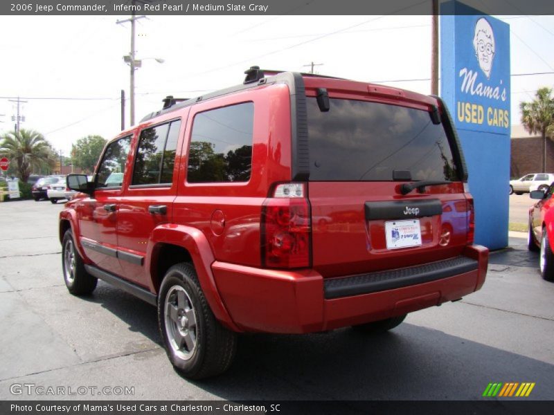 Inferno Red Pearl / Medium Slate Gray 2006 Jeep Commander