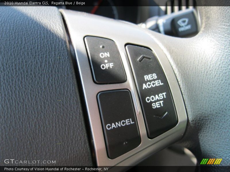 Regatta Blue / Beige 2010 Hyundai Elantra GLS