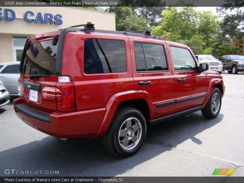 Inferno Red Pearl / Medium Slate Gray 2006 Jeep Commander