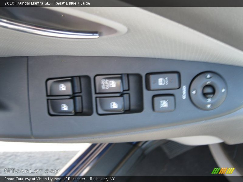 Regatta Blue / Beige 2010 Hyundai Elantra GLS